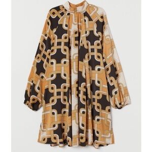 Richard Allen X H&M collaboration retro scarf 60s mod print pattern mini dress